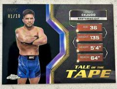 Henry Cejudo [Black Refractor] #TFT-6 Ufc Cards 2024 Topps Chrome UFC Tale of the Tape Prices