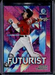 Corbin Carroll [Pink Refractor Mega Box Mojo] #FUT-CC Baseball Cards 2021 Bowman Chrome Futurist Prices