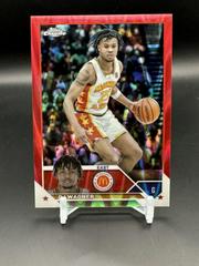 DJ Wagner [Red RayWave] #11 Basketball Cards 2023 Topps Chrome McDonald's All American Prices