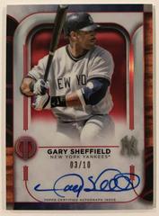 Gary Sheffield [Red] #TA-GSH Baseball Cards 2022 Topps Tribute Autographs Prices