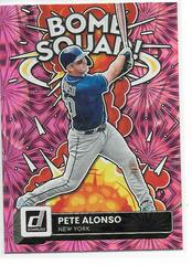Pete Alonso [Pink Fireworks] #BS-7 Baseball Cards 2022 Panini Donruss Bomb Squad Prices