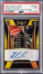 Gable Steveson [Gold Prizm] Wrestling Cards 2022 Panini Select WWE Signature Selections Prices