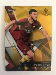 Alessandro Florenzi [Gold Refractor] #65 Soccer Cards 2018 Finest UEFA Champions League Prices