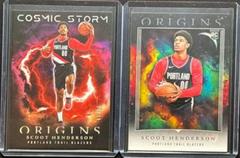 Scoot Henderson [Red] #16 Basketball Cards 2023 Panini Origins Cosmic Storm Prices