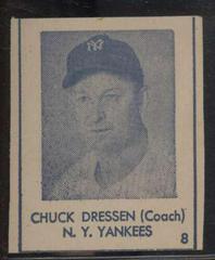 Chuck Dressen [Hand Cut] #8 Baseball Cards 1948 R346 Blue Tint Prices