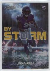 Jordan Addison [Spectrum Gold] #BST-12 Football Cards 2023 Panini Absolute By Storm Prices