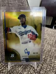 Eddys Leonard [Gold] Baseball Cards 2022 Bowman Heritage Chrome Prospect Autographs Prices