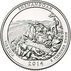2014 P [SHENANDOAH] Coins America the Beautiful Quarter Prices