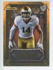 Kyle Hamilton [Gold Gold Gold] Football Cards 2022 Wild Card Matte Weekend Warrior Prices