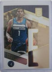 Anthony Edwards [Gold] #27 Basketball Cards 2022 Panini Donruss Elite Spellbound Prices