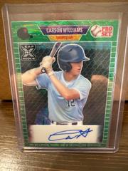 Carson Williams [Green] #PS-CW1 Baseball Cards 2021 Pro Set Autographs Prices