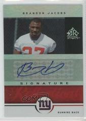 Brandon Jacobs [Gold] Football Cards 2005 Upper Deck Reflections Signatures Prices