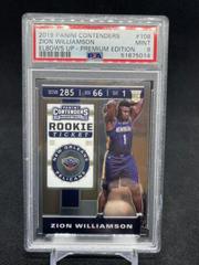 Zion Williamson [Elbows Up Premium Edition] Basketball Cards 2019 Panini Contenders Prices