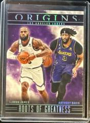 Anthony Davis / LeBron James #2 Basketball Cards 2023 Panini Origins Roots of Greatness Prices