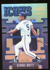 George Brett [Gold] #I-14 Baseball Cards 2021 Panini Absolute Icons Prices