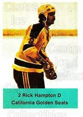 Rick Hampton Hockey Cards 1974 NHL Action Stamps Prices