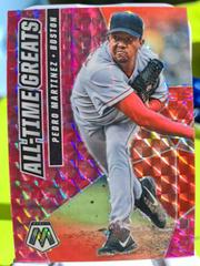 Pedro Martinez [Quick Pitch Pink] #ATG2 Baseball Cards 2021 Panini Mosaic All Time Greats Prices