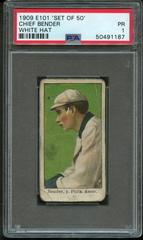 Chief Bender [White Hat] Baseball Cards 1909 E101 Set of 50 Prices