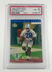 Marshall Faulk [Electric Gold] #7 Football Cards 1994 Upper Deck Prices