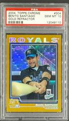 Benito Santiago [Gold Refractor] #304 Baseball Cards 2004 Topps Chrome Prices