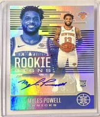 Myles Powell #RS-MYP Basketball Cards 2020 Panini Illusions Rookie Signs Prices