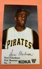 Donn Clendenon #17 Baseball Cards 1968 KDKA Pittsburgh Pirates Prices