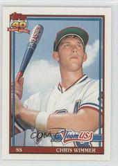 Chris Wimmer #130T Baseball Cards 1991 Topps Traded Prices