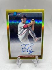 Ben Braymer [Gold Refractor] #BB Baseball Cards 2020 Bowman Heritage Chrome Autographs Prices