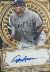 Roderick Arias [Black Lava] #SOA-RAS Baseball Cards 2023 Bowman Sterling Opulence Autographs Prices