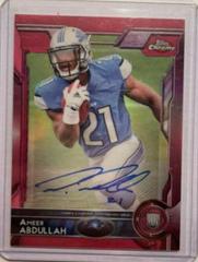 Ameer Abdullah [Running Autograph Pink Refractor] Football Cards 2015 Topps Chrome Prices