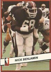 Nick Benjamin Football Cards 1985 Jogo CFL Prices