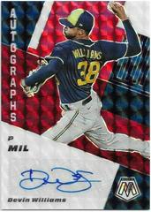 Devin Williams [Choice Fusion] Baseball Cards 2021 Panini Mosaic Autographs Prices