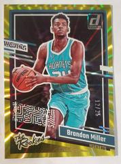 Brandon Miller [Yellow] #3 Basketball Cards 2023 Panini Donruss The Rookies Prices