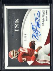 Billy Sims #IN-BSI Football Cards 2022 Panini Immaculate Collegiate Ink Autographs Prices