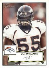 D.J. Williams #186 Football Cards 2006 Topps Heritage Prices