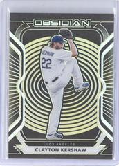 Clayton Kershaw [Electric Etch Yellow] Baseball Cards 2021 Panini Chronicles Obsidian Prices