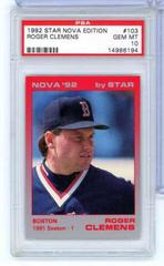 Roger Clemens #103 Baseball Cards 1992 Star Nova Edition Prices