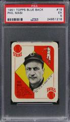 Phil Masi #19 Baseball Cards 1951 Topps Blue Back Prices