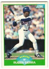Ruben Sierra #43 Baseball Cards 1989 Score Prices