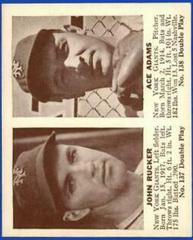 John Rucker, Ace Adams Baseball Cards 1941 Double Play Prices