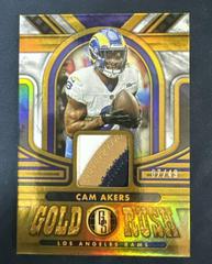 Cam Akers [White Gold] #GR-CA Football Cards 2023 Panini Gold Standard Rush Prices