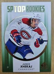 Arber Xhekaj [Green] #TR-26 Hockey Cards 2022 SP Authentic Top Rookies Prices