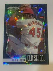 Bob Gibson [Navy Blue Cracked Ice Prizm] Baseball Cards 2021 Panini Prizm Old School Prices