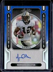 Marques Colston [Blue] #SS-MC Football Cards 2022 Panini Absolute Signature Standouts Prices