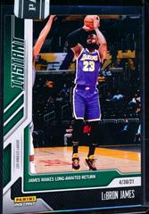 LeBron James [Green] Basketball Cards 2020 Panini Instant Prices