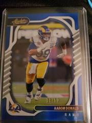 Aaron Donald [Spectrum Blue] #36 Football Cards 2022 Panini Absolute Prices