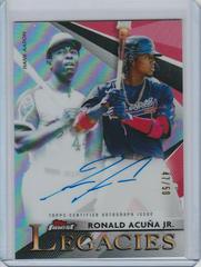 Ronald Acuna Jr. Baseball Cards 2021 Topps Finest Legacies Autographs Prices
