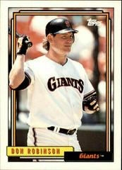 Don Robinson #373 Baseball Cards 1992 Topps Prices