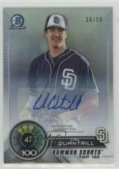 Cal Quantrill [Autograph Refractor] #BTP-47 Baseball Cards 2018 Bowman Scouts' Top 100 Prices