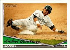 Andres Galarraga #525 Baseball Cards 1994 Topps Gold Prices
